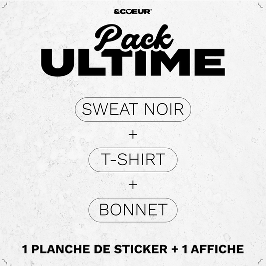 Pack Ultime Sweat Noir - Édition limitée Club Dobermann - &CŒUR