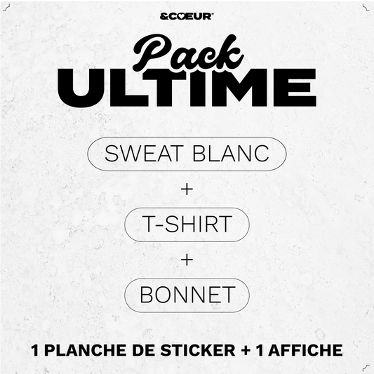 Pack Ultime Sweat Blanc - Édition limitée Club Dobermann - &CŒUR